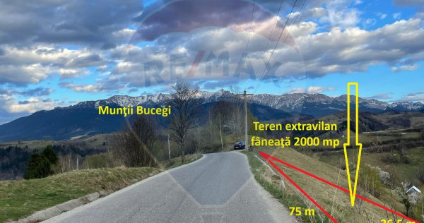 Teren extravilan, 2000 mp, Sat Peștera (com Moieciu)