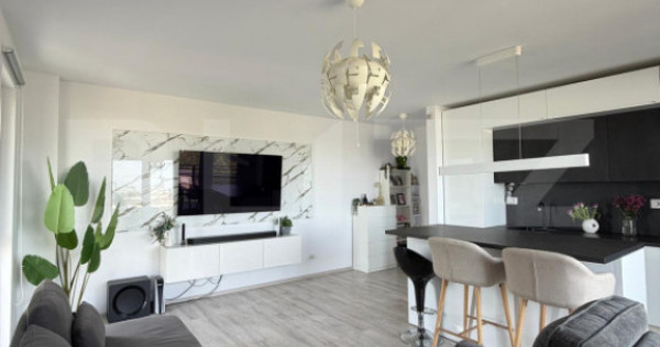 Apartament 2 camere mobilat/utilat, 55.20 mp, parcare subter