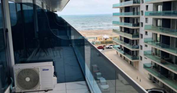 Studio mobilat modern - vedere laterală la mare - White Ti