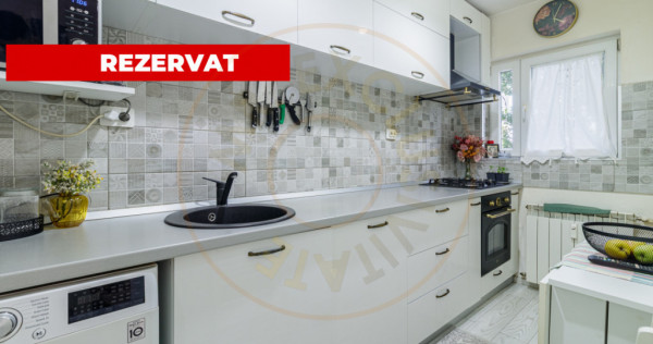 2 camere, mobilat, renovat cu boxă si loc de parcare, et 4/