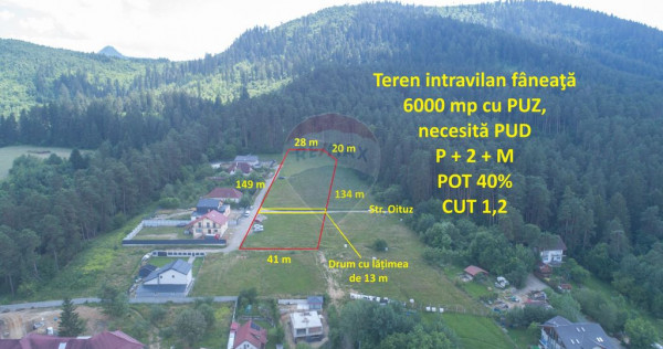 Teren intravilan, 6000 mp, l&acirc;ngă Spital Municipal Săcele