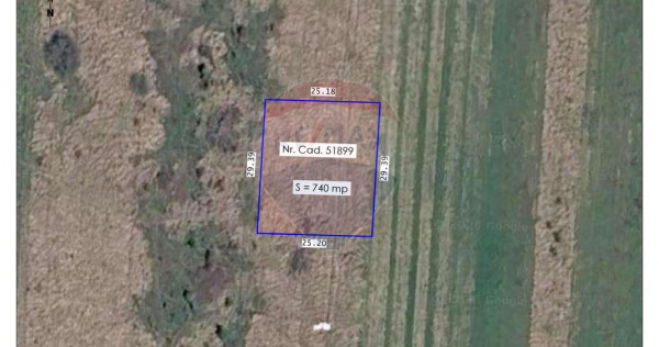 Teren intravilan de v&acirc;nzare &ndash; 740 mp, Oșorhei, județ...