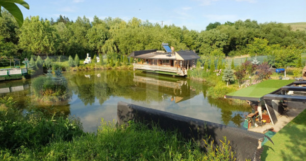 Teren intravilan 60 ari cu iaz si cabana, zona Ilisesti