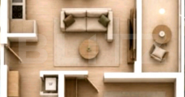Apartament 2 Camere, 51 mp, Parcare Subterana si Tva inclus,