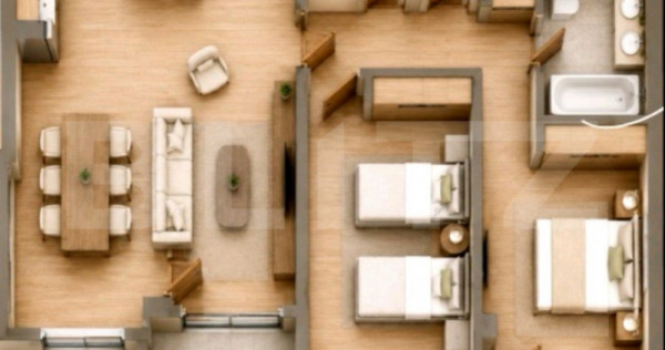 Apartament 3 camere, 83.50 mp, parcare subterana si tva incl