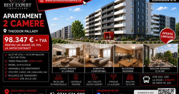 Apartament Nou 2 Camere | &Icirc;ncălzire &icirc;n Pardoseală | Parc