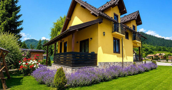 Refugiu pretios:jacuzzi, lemn masiv,2.000 mp teren,4 dormito