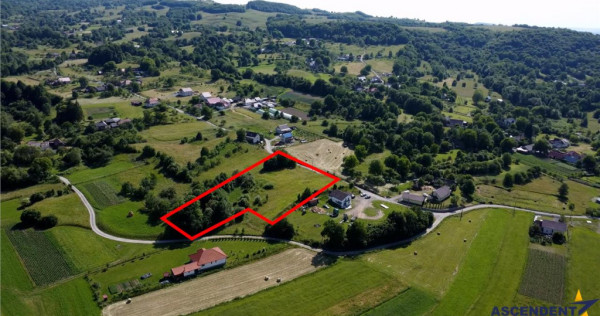 Teren intravilan panoramic, 5.750 mp, view munte, deschidere