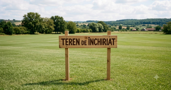 Teren de &icirc;nchiriat, 9.237,50 mp, 120 ml deschidere, DN1 l&acirc;