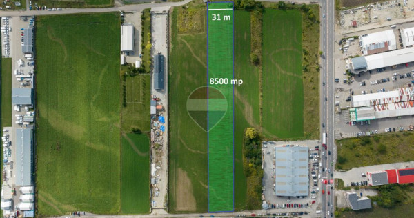 De v&acirc;nzare &ndash; Teren industrial 8.500 mp, Grivitei/Calea...