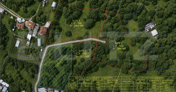 Teren intravilan, 1122 mp, zona R&acirc;ul Alb de Jos