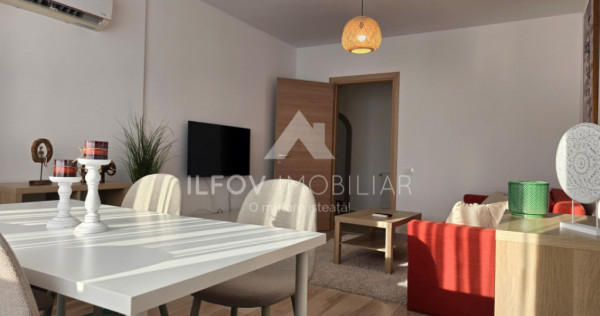 Apartament sptios Otopeni, parcul Unirii, utilat si mobilat.