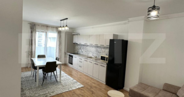 Apartament 2 camere, 44 mp + balcon 10.40 mp, parcare, zona