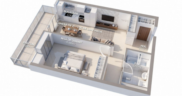 OPORTUNITATE! Ansamblu NZEB! 2 Camere si balcon, Dambul-Rotu