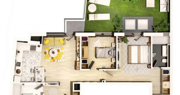 Apartament 3 camere, semifinisat, 80 mp, Centrul Clujului!