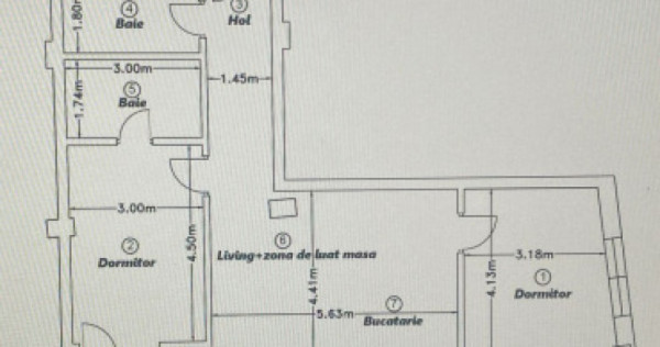 Apartament 3 camere, 69,56mp | Zona Calea Baciului | Cluj |