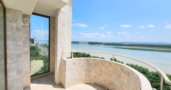 De vanzare apart. 3 camere Faleza , vedere Dunare, 78 mp, renovat premium