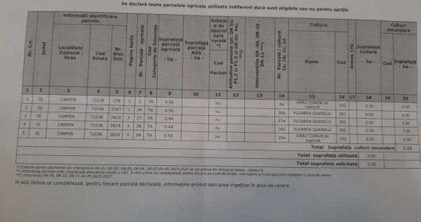 Teren Agricol Cleanov (Carpen) &ndash; Cadastrat/intrat Circuit 22000mp