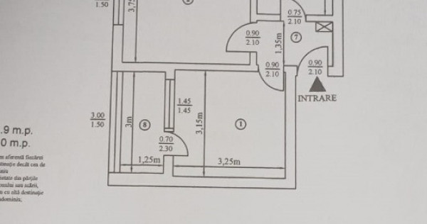 Apartament 3 camere, pregatit pt.renovare,etaj 2,Darmanesti,Al.Ulmilor