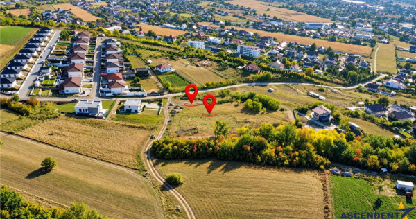 Doua parcele de teren intravilan cu o geometrie ideala si o