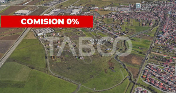 Teren intravilan 31300 mp utilitati autorizatie de construct
