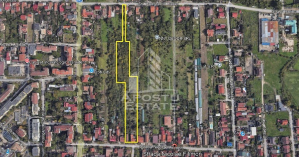 Teren de vanzare 9580 mp, acces de pe doua strazi, Freidorf, Timisoara