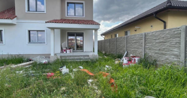 Duplex 4 camere, 123mp utili, 350mp teren in Mosnita Noua