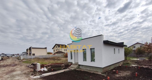 Vilă Modernă pe Parter (Tip Cub) | Individuală, 4 Camere, 2 Băi