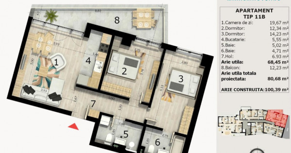 Apartament 3 Camere | Bloc Nou | Calea Craiovei Pitesti