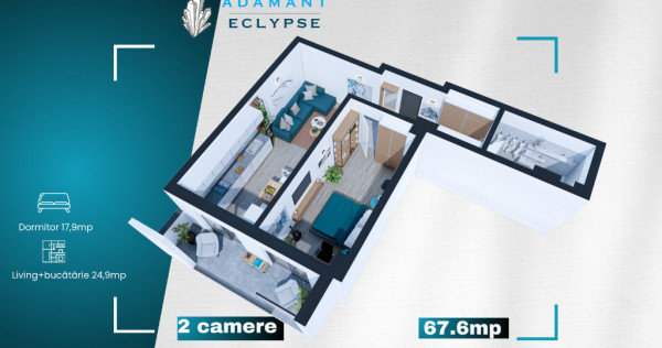 ADAMANT ECLYPSE, 2 camere, TIP 2C, 67.6mp CUG-BRD - Iasi