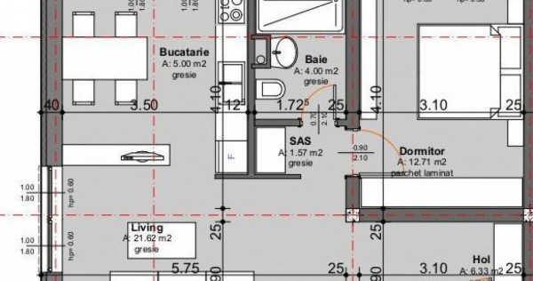 Apartament 2 camere cu SC- 62,95 mp - Oncea Residence