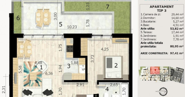 Apartament 2 Camere Bloc Nou | Maia Craiovei Pitesti