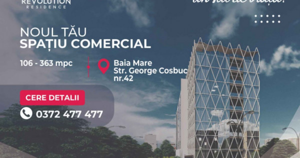 COMISION 0% - Spatii Comerciale – George Cosbuc 42,Baia Mare