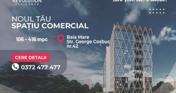 COMISION 0% - Spatii Comerciale – George Cosbuc 42,Baia Mare