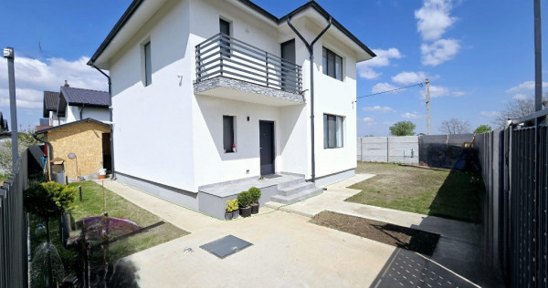 Vila individuala - 4 camere - 2 bai- pod - beci - 409 mp teren