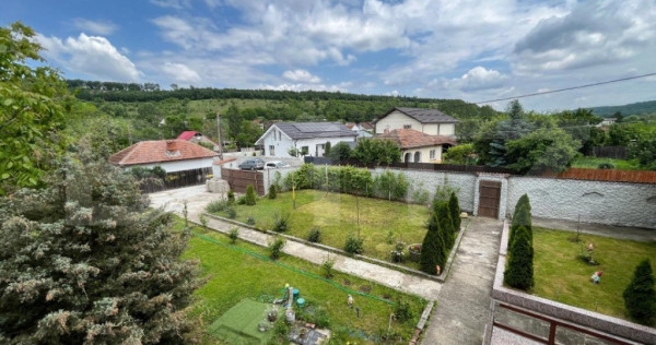 Casă P + M 369 mp utili, teren 1.515 mp, foișor, Leamna de