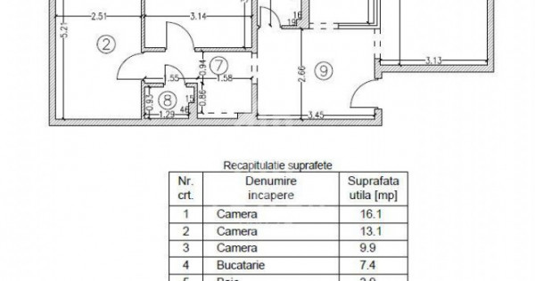 Apartament 3 camere de vânzare | Vasile Aaron