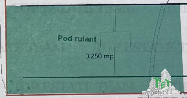 Teren stradal 3250mp de inchiriat pod rulant - Zona indust