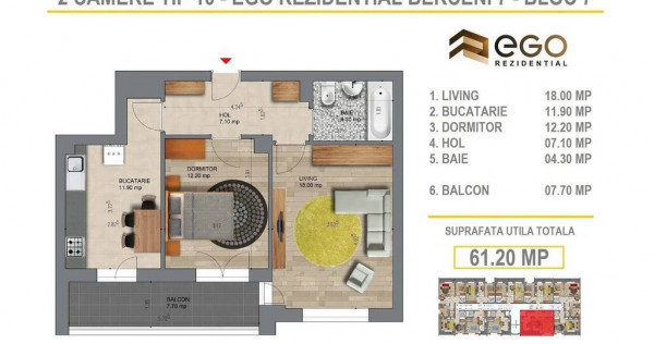 NOU 2 Camere - Metrou 400m - Berceni