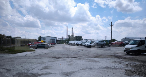 Teren industrial 5000 mp cu 2 hale 400 mp, in Isalnita, cu
