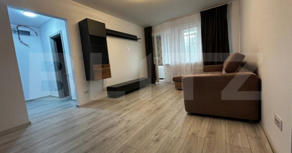 Apartament 2 camere, 61mp, mobilat și utilat, modern, zona