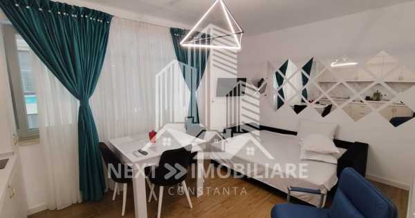 Studio mobilat si utilat, prima linie la mare, Mamaia Sat