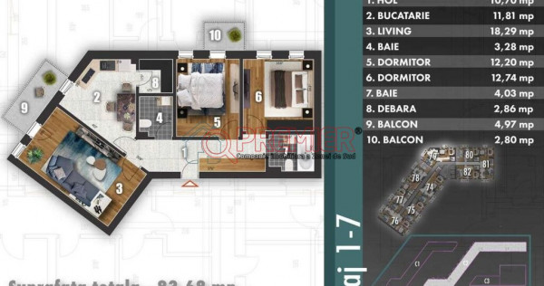 PROMOTIE Apartament 3 Camere Stradal Metalurgiei -