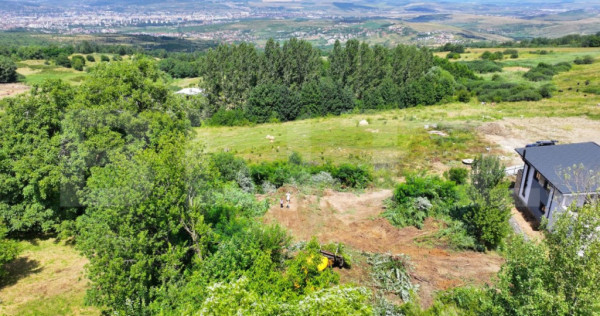 Teren intravilan, 1487mp, cu panorama spre Cluj, in Feleacu