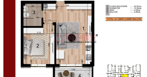 Popesti Leordeni 2 Camere- 10 Min Berceni M2