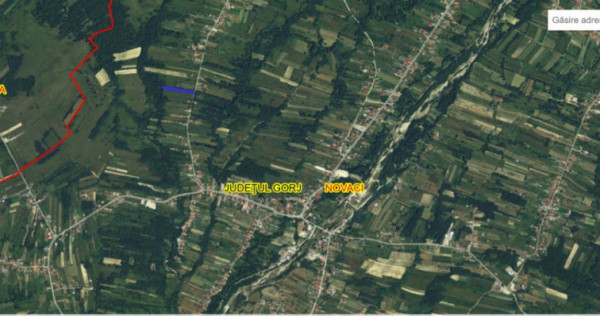 Teren situat în localitatea Hirișești - oraș Novaci