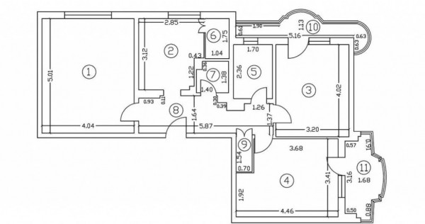 Apartament 3 camere decomandat-an 1992- Doamna Ghica -