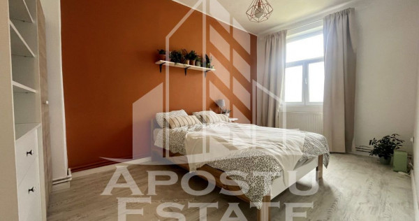 Apartament cu 2 camere, centrala proprie, curte, zona Sag...