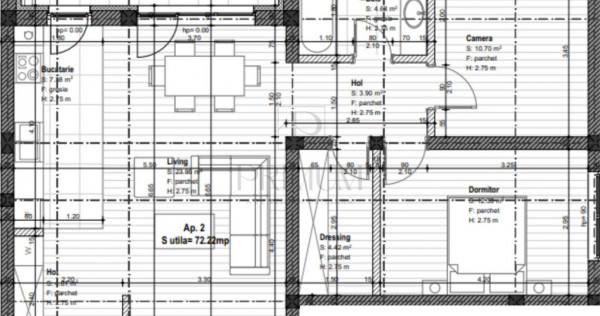 GIROC - 3 Camere - Etajul 2 - Spatios - Finisaje la alegere