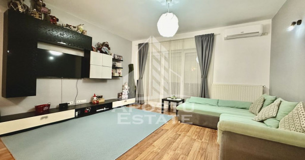 Apartament cu 2 camere, 63 mp utili, etaj 2, mobilat, zon...